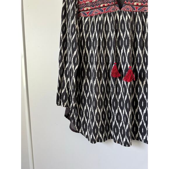 Anthropologie One September Palambo Ikat Boho Blouse size Medium - Picture 11 of 11